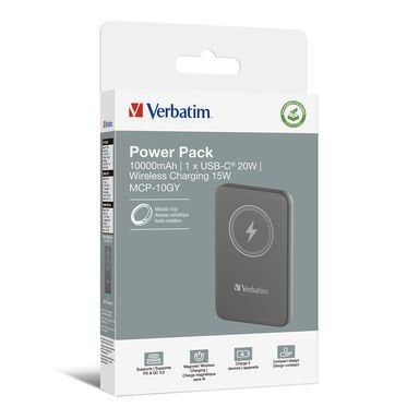 VERBATIM 32249 Powerpack 10K mAh GRY MCP-10GY