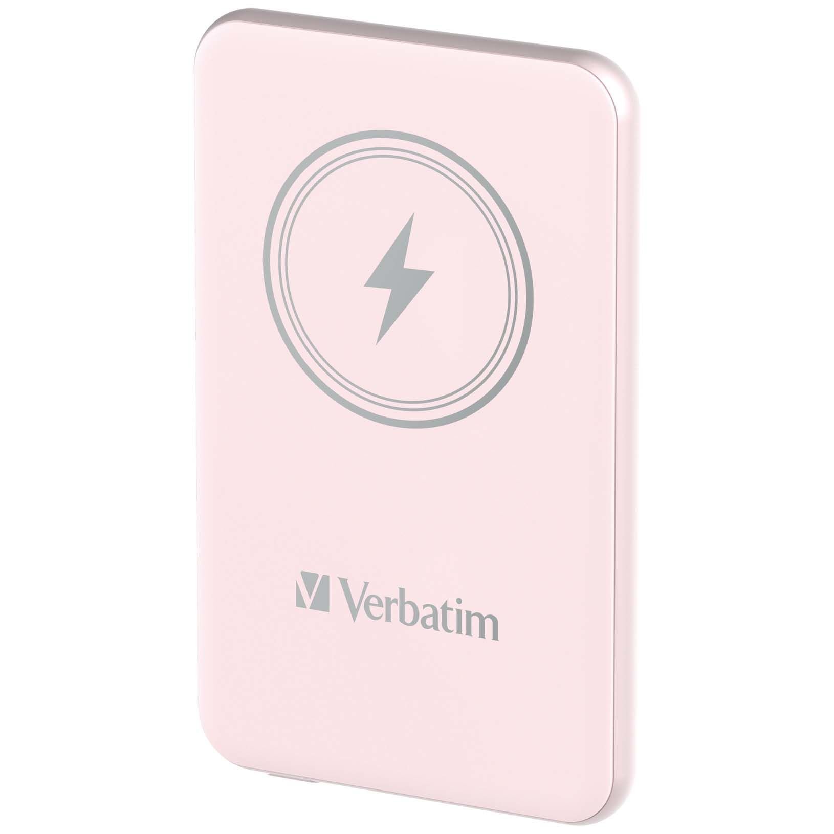 VERBATIM 32243 Magsafe 5000 Mah Manyetik Kablosuz Pembe Powerbank