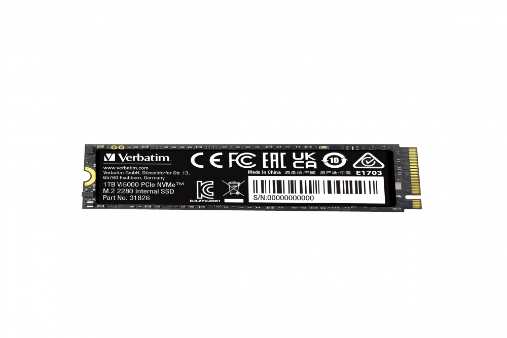 VERBATIM 31826 - VI 5000 PCIE4 NVME M.2 SSD 1TB