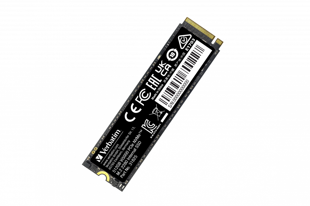 VERBATIM 31825 - VI 5000 PCIE4 NVME M.2 SSD 512GB